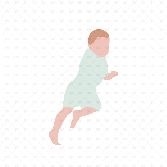 Flat Vector People on Stairs
