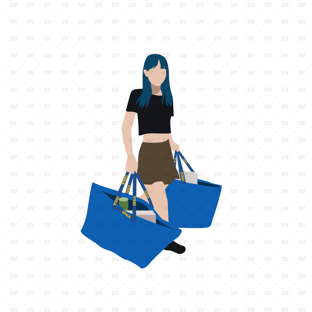 Flat vector architecture people