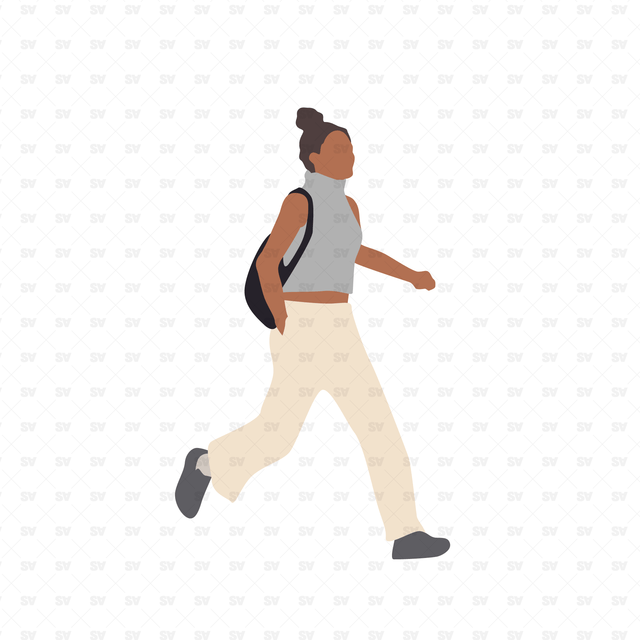 Flat vector architecture people