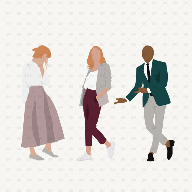 architecture people vector