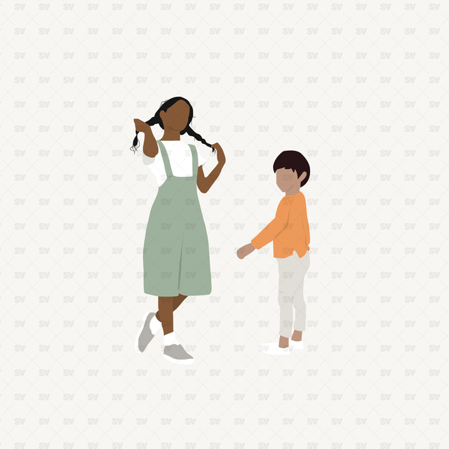 flat vector people