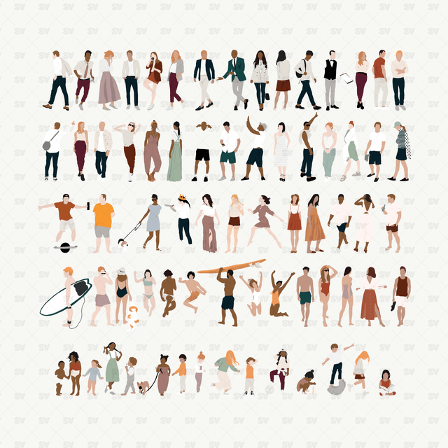 architecture people vector