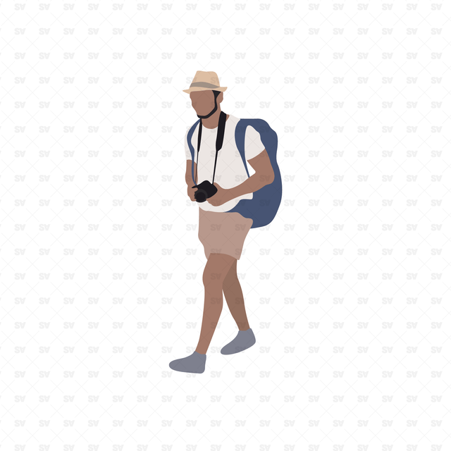 Flat Vector Tourists