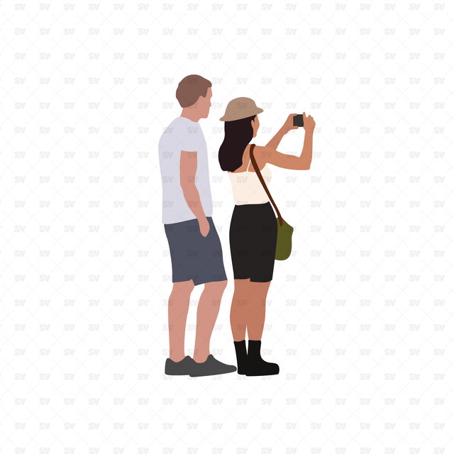Flat Vector Tourists
