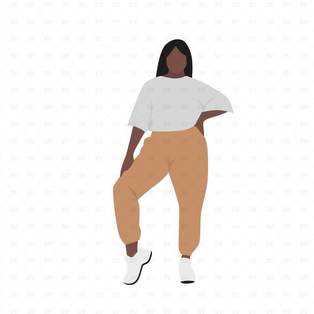 vector women fat curvy