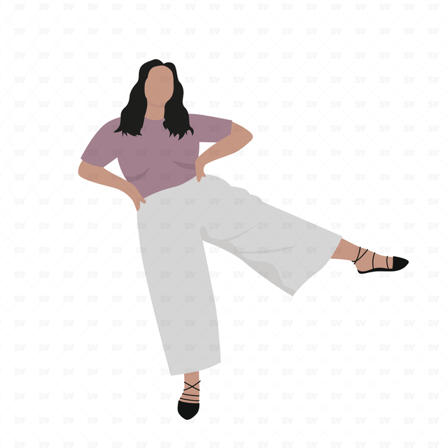 vector women fat curvy