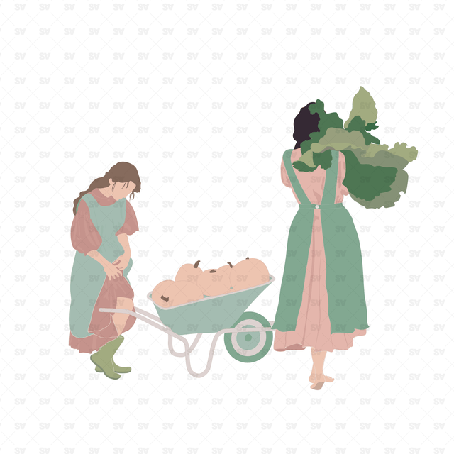 vector farm people