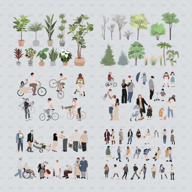 flat vector people illustration