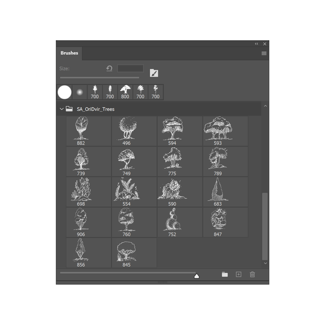 photoshop brushes trees free