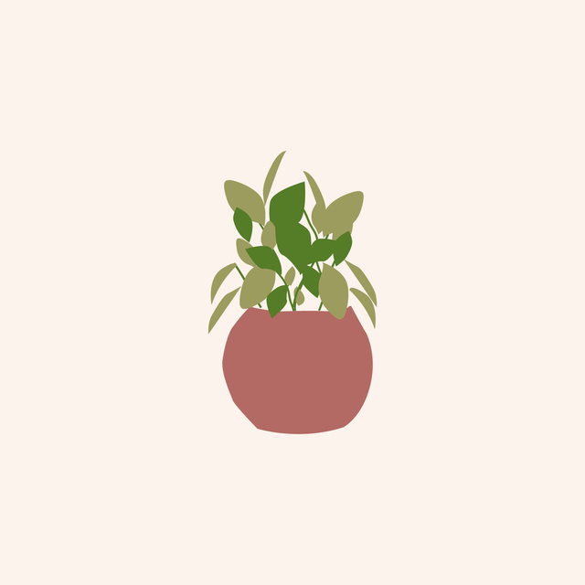 vector potted plants