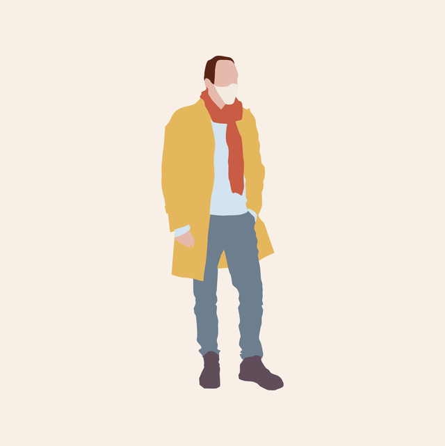 man wearing mask illustration