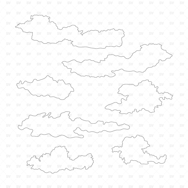 vector cad clouds