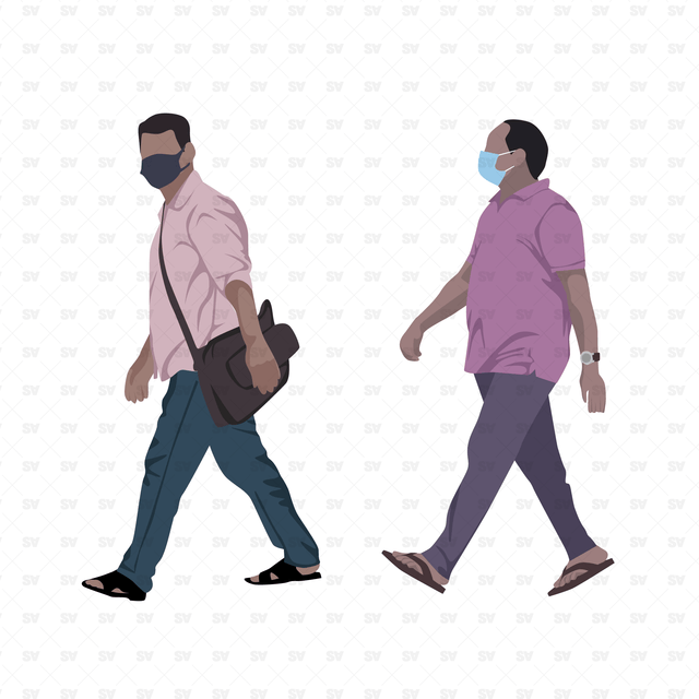 vector indian people