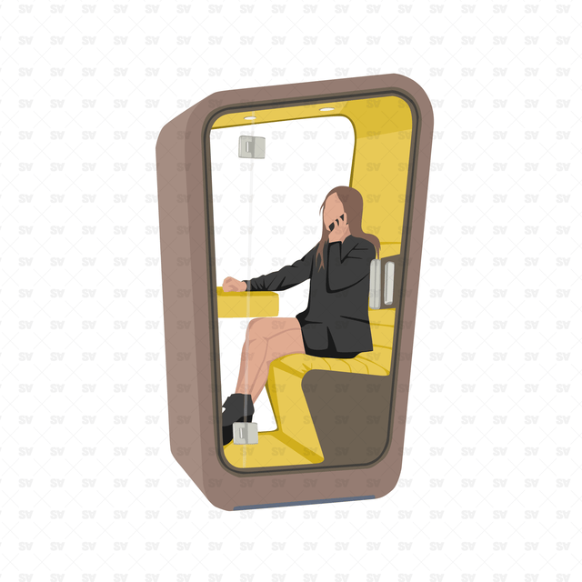vector office people furniture