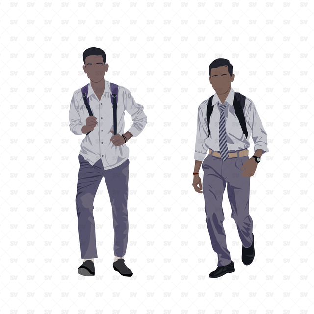 vector indian people