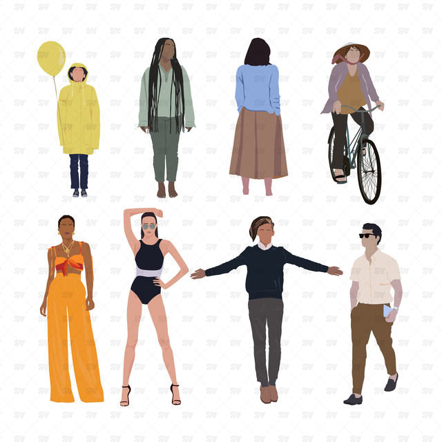 flat vector people illustration