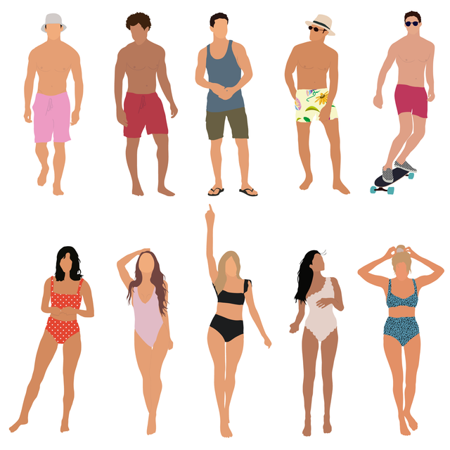 vector summer people 