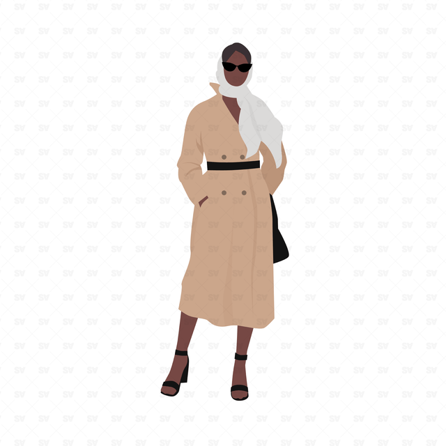 vector flat people ai png