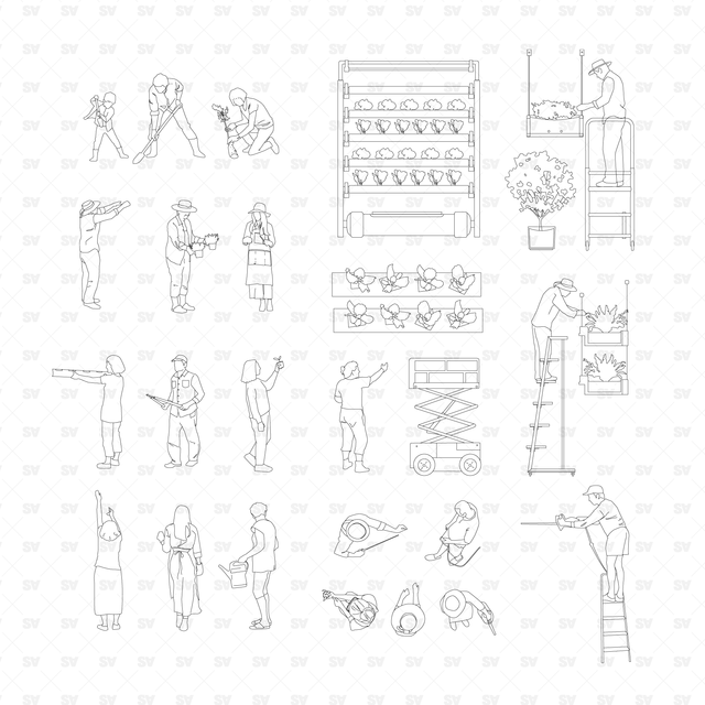 urban farming vector ai png