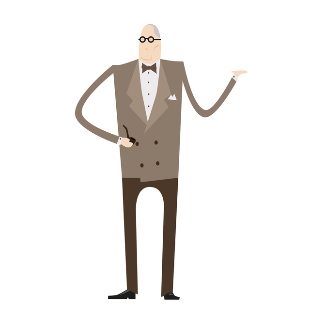Le Corbusier Vector Character-Vectors-Studio Alternativi