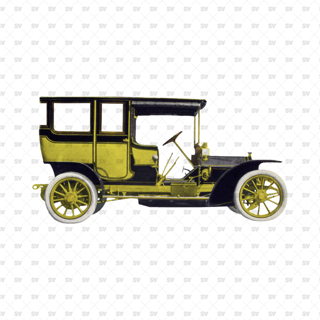 Cutout Vintage Cars Set