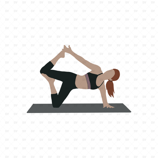 vector yoga poses people png