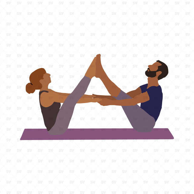 yoga poses vector png