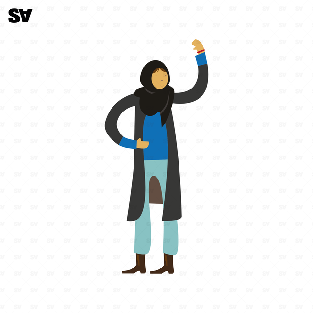 vector emirati woman