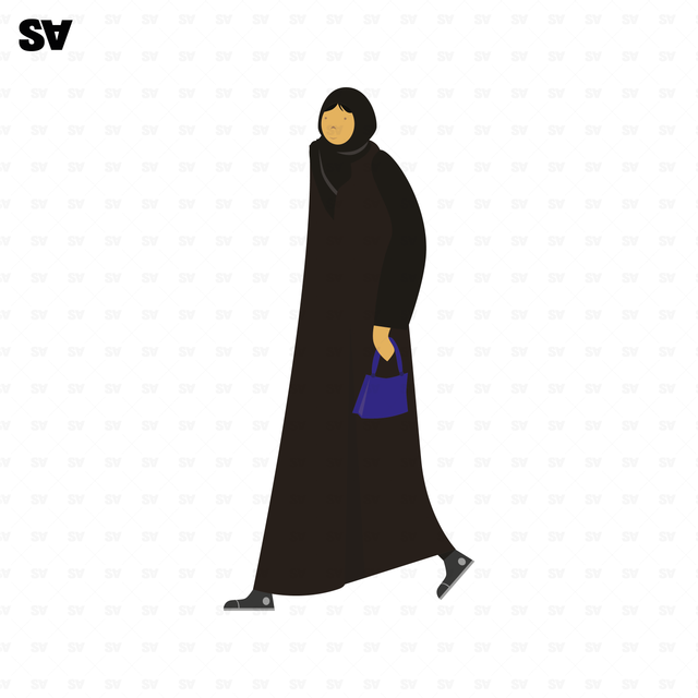 hijab vector woman