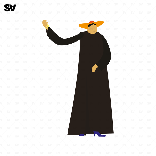 vector illustrated woman