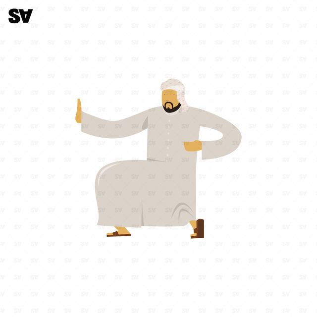 vector dubai man