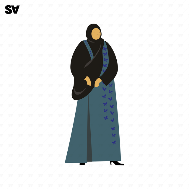 vector modern muslim woman