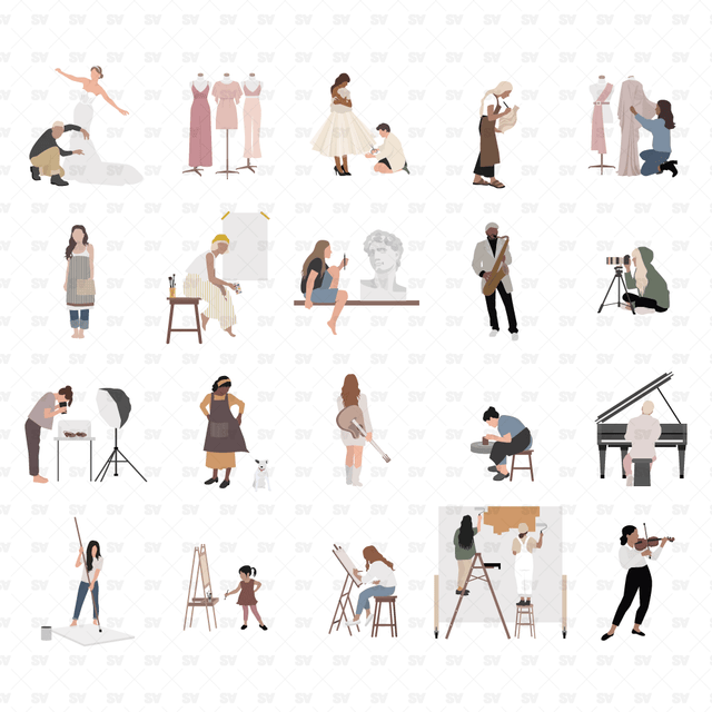 vector artists craftsmen