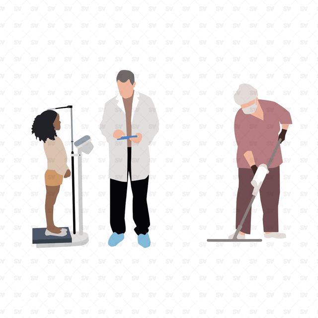vector people hospital