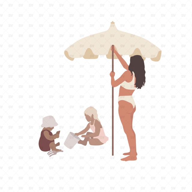 beach people vector