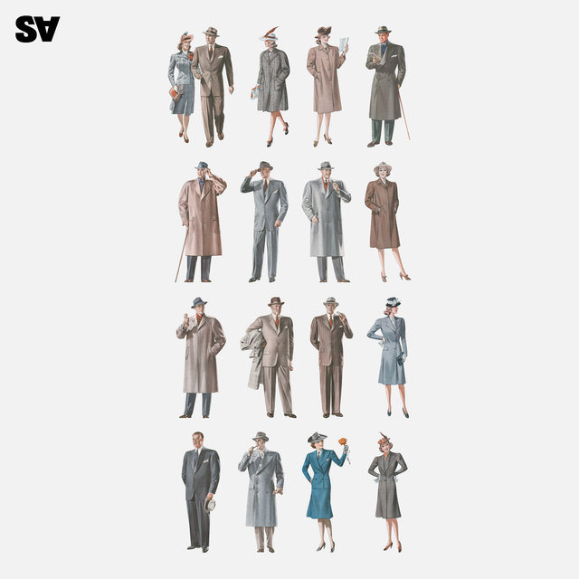 vintage cutouts people