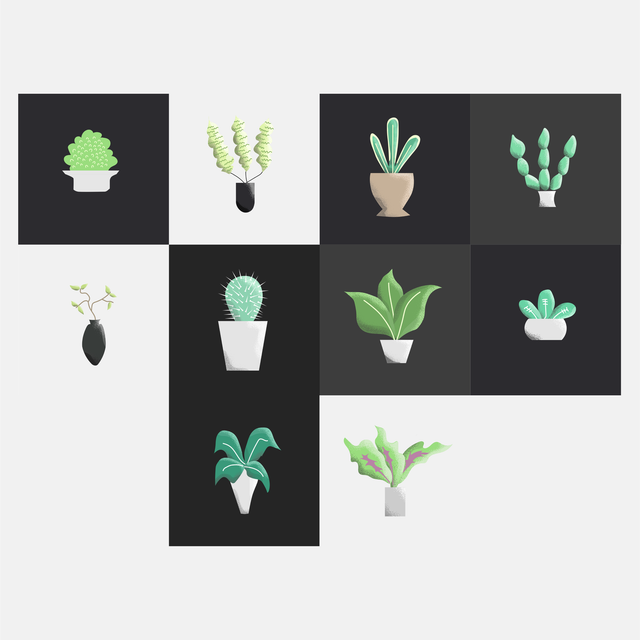 vector plants illustration