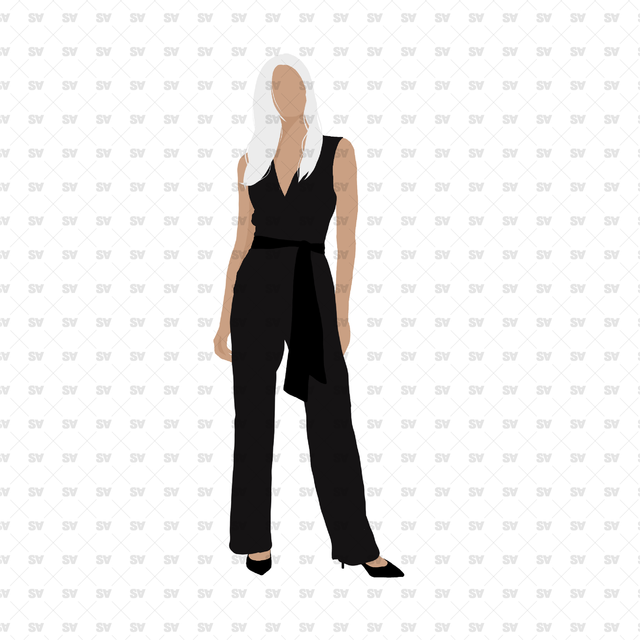 flat vector formal women