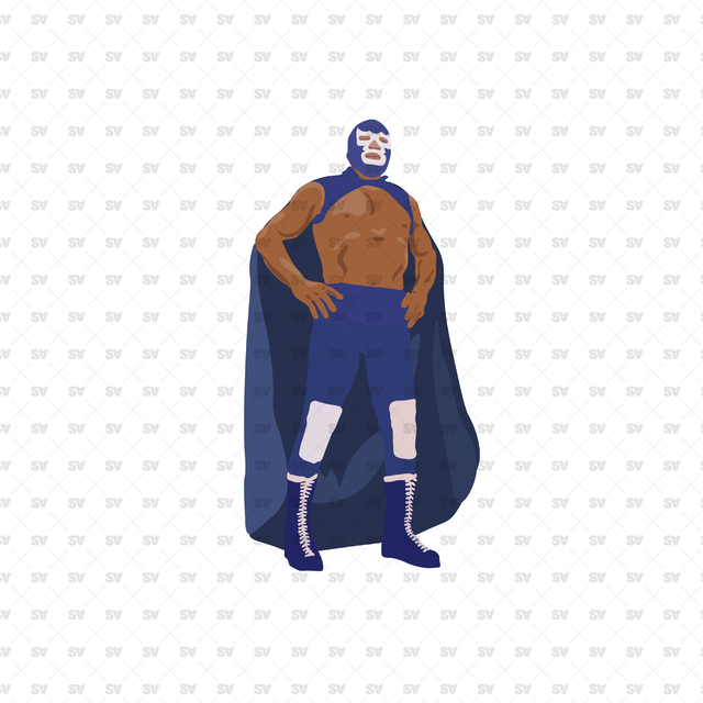 flat vector superhero