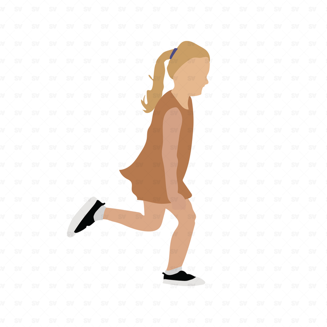 flat vector children