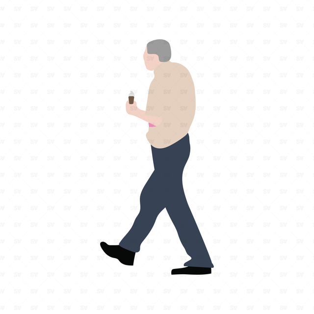 flat vector man
