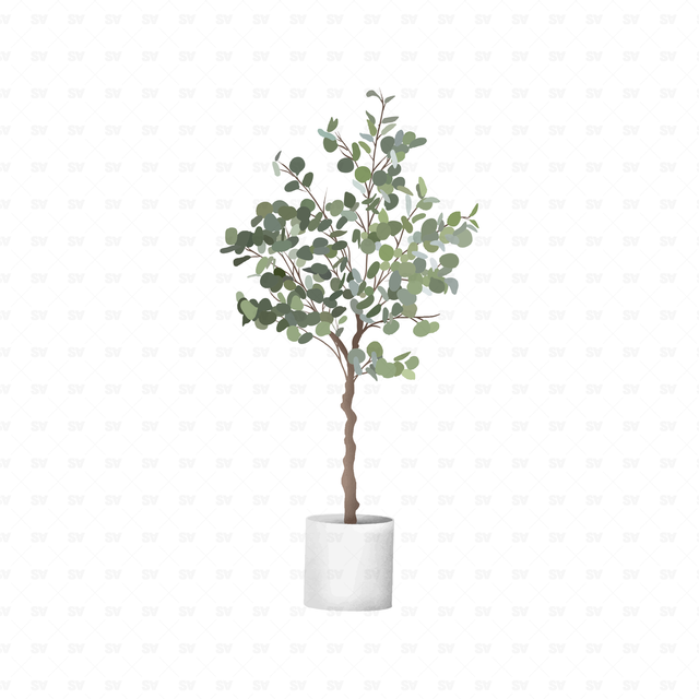 flat vector plants