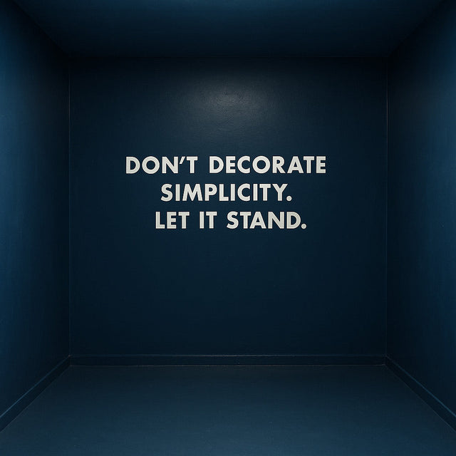 Reminders for the Minimalist Architect