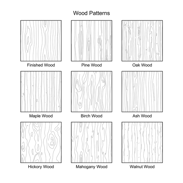 ArchiCAD Wood Vector Fills (Patterns)