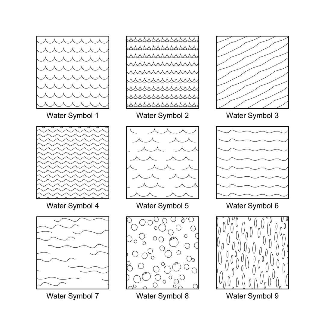 ArchiCAD Vector Fills - Water Surface Patterns – Studio Alternativi