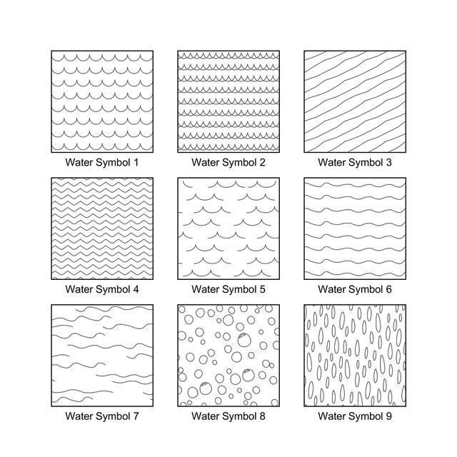 ArchiCAD Water Surface Vector Fills (Patterns)