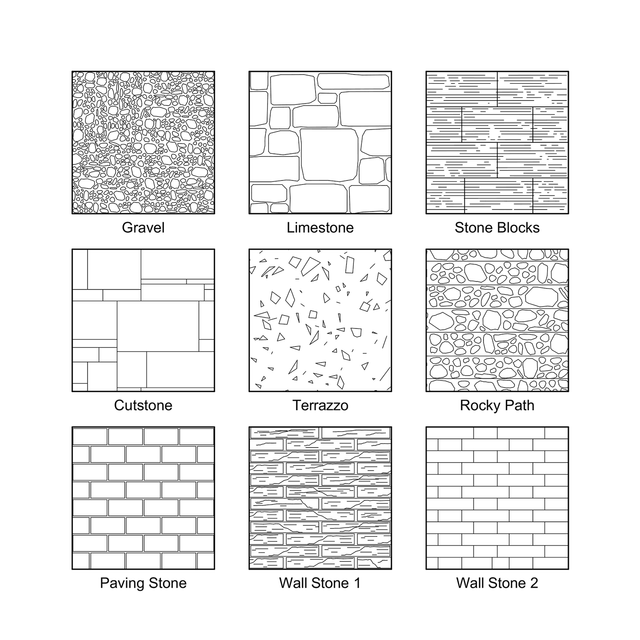 ArchiCAD Stone Vector Fills (Patterns)