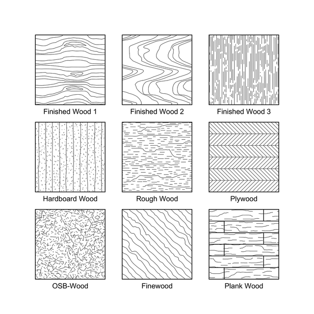 ArchiCAD Wood 2 Vector Fills (Patterns)