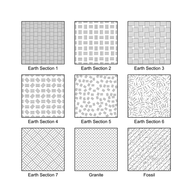 ArchiCAD Earth Vector Fills (Patterns)