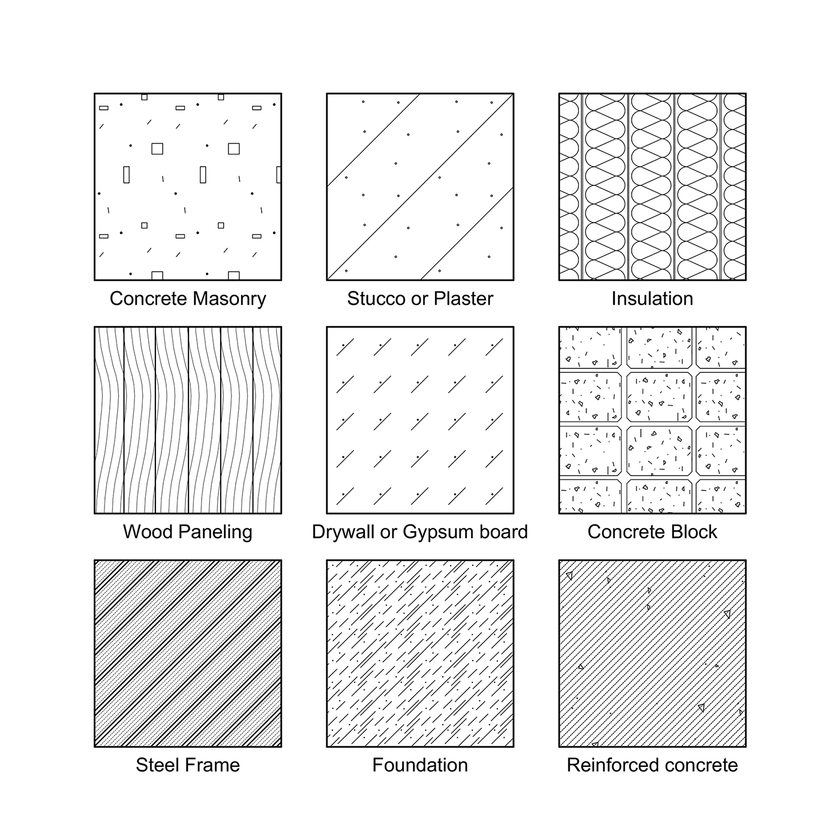 Car Section Pattern ArchiCAD Vector Fills - Wall Section Patterns – Studio Alternativi